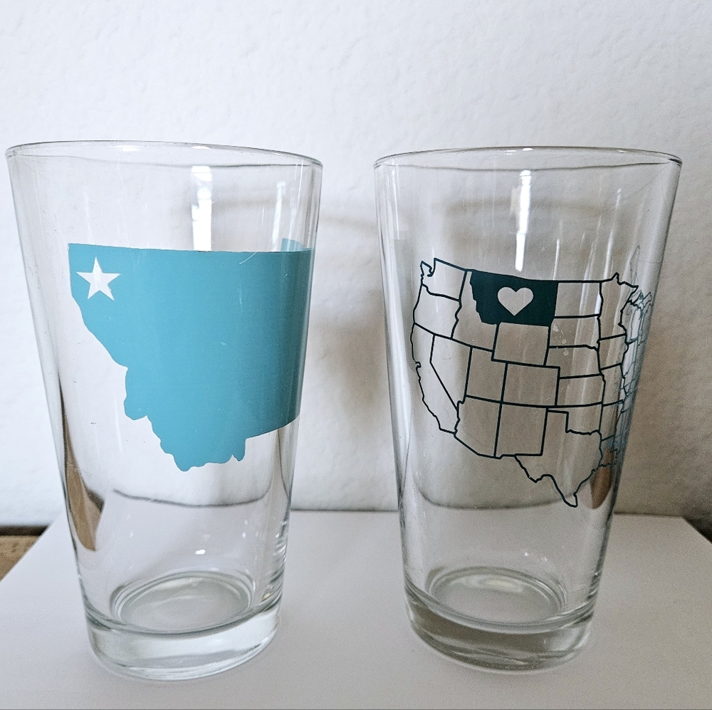 2-MONTANA LOVE 16oz Drinking glasses